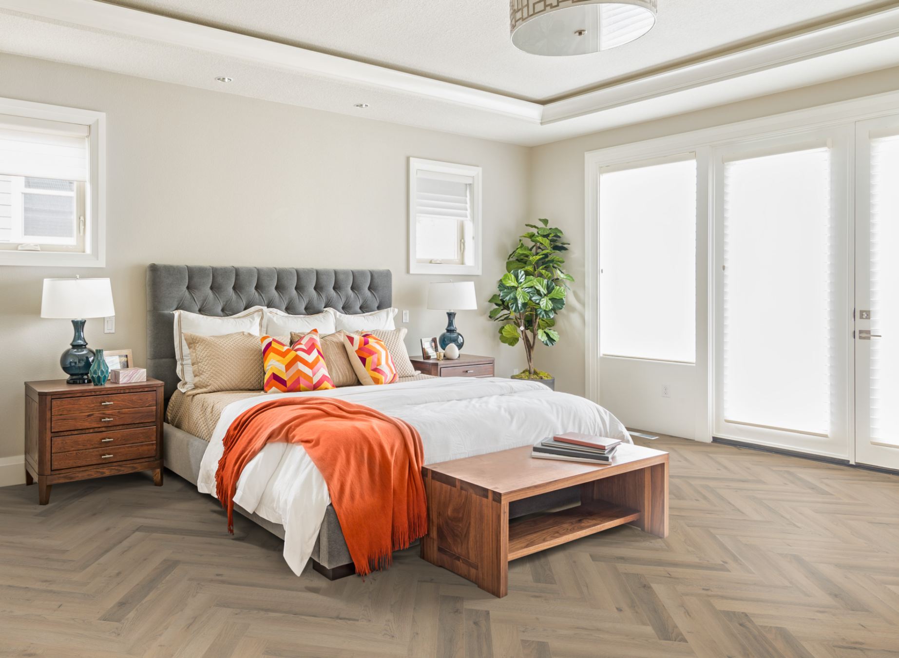 Lignum Fusion Premium Greige Oak Herringbone - Image 4