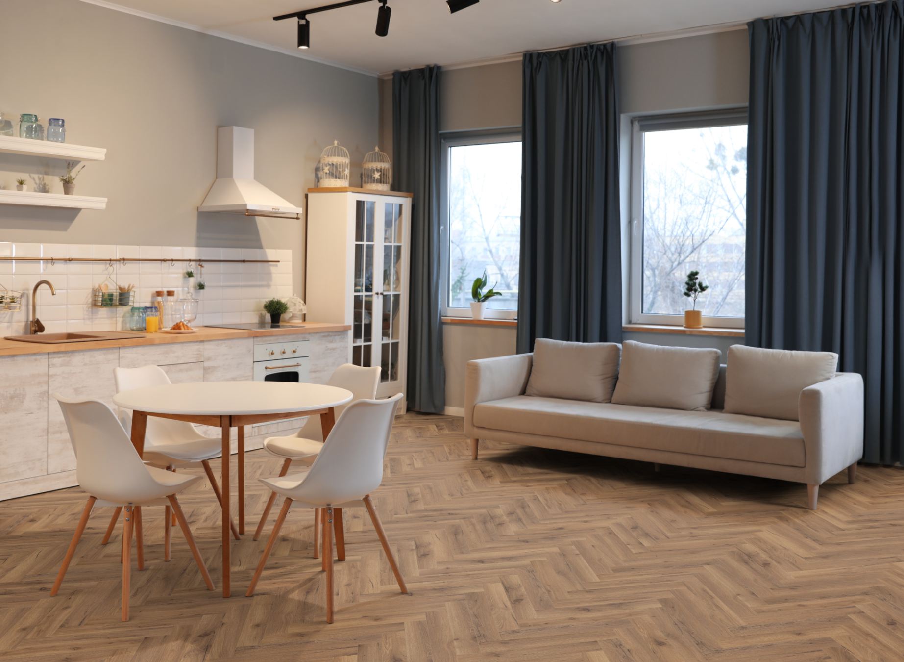 Lignum Fusion Premium Robust Fumed Oak Herringbone - Image 2