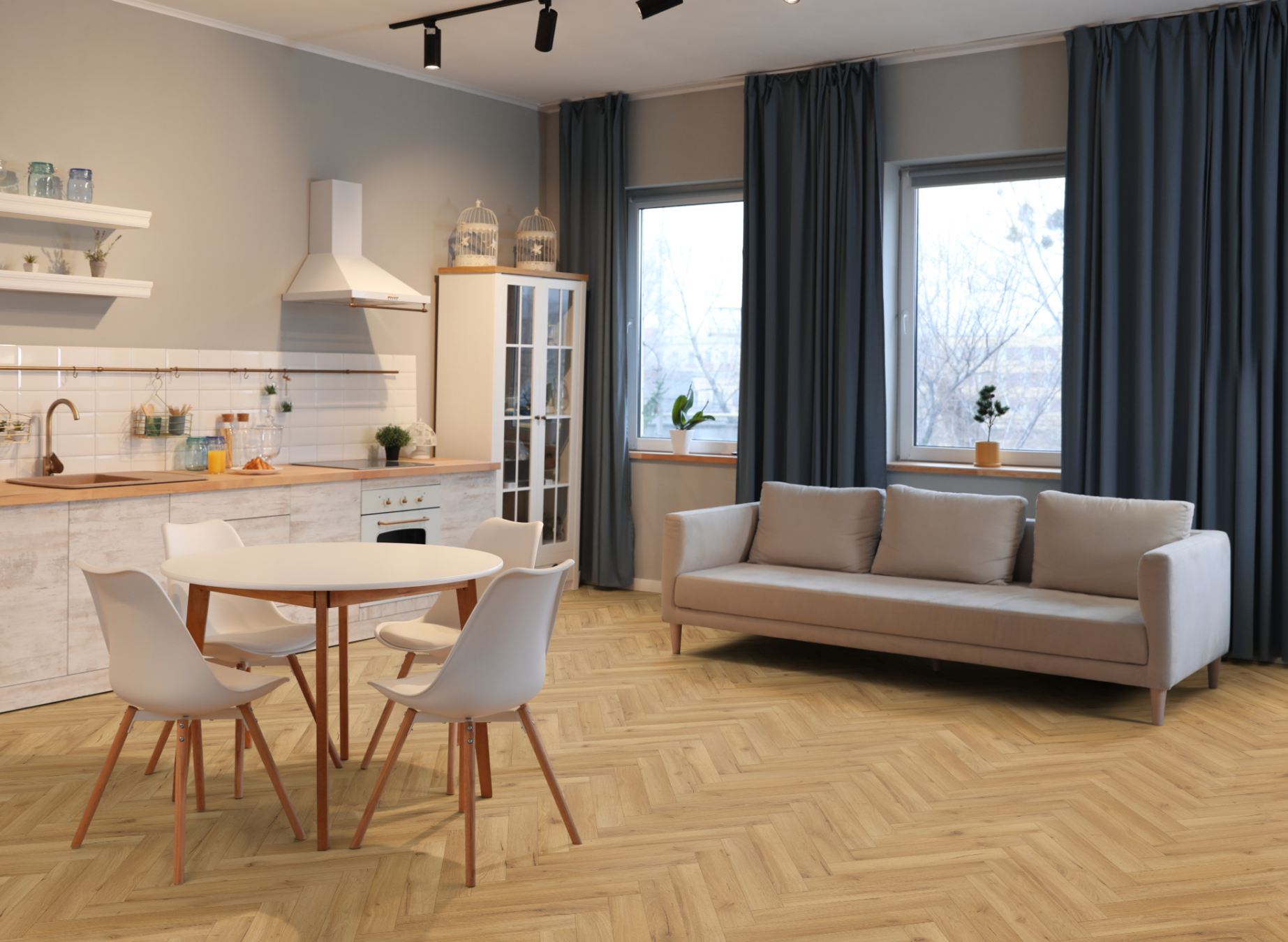 Lignum Fusion Premium Robust Natural Oak Herringbone - Image 2