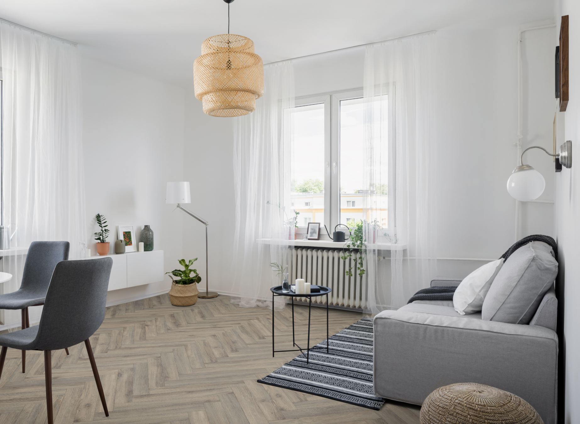 Lignum Fusion Premium Volcanic Oak Herringbone - Image 2